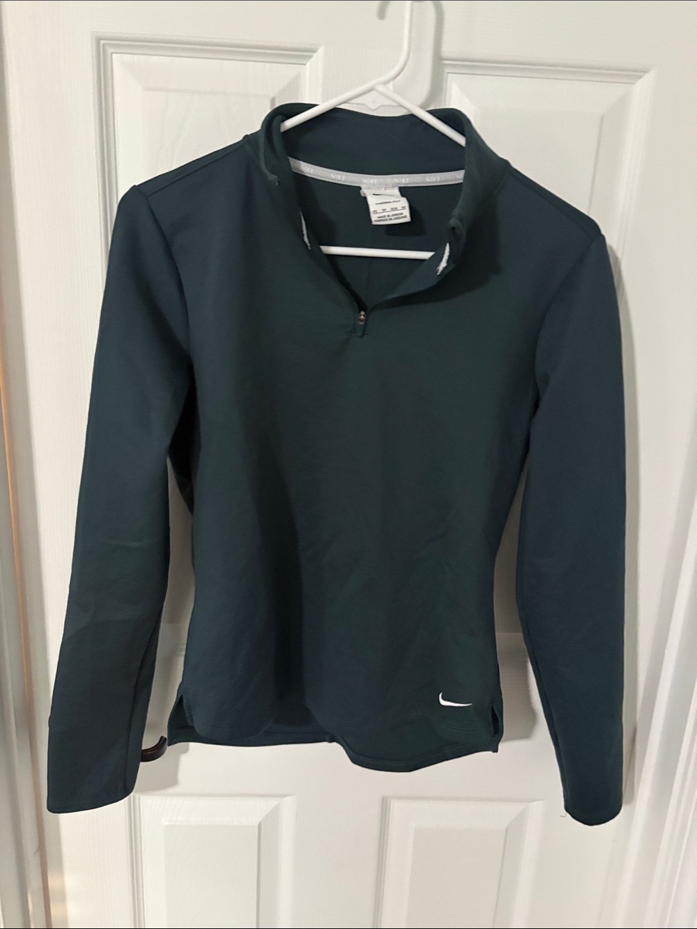 Nike Women's Dark Teal Quarter-Zip Pullover